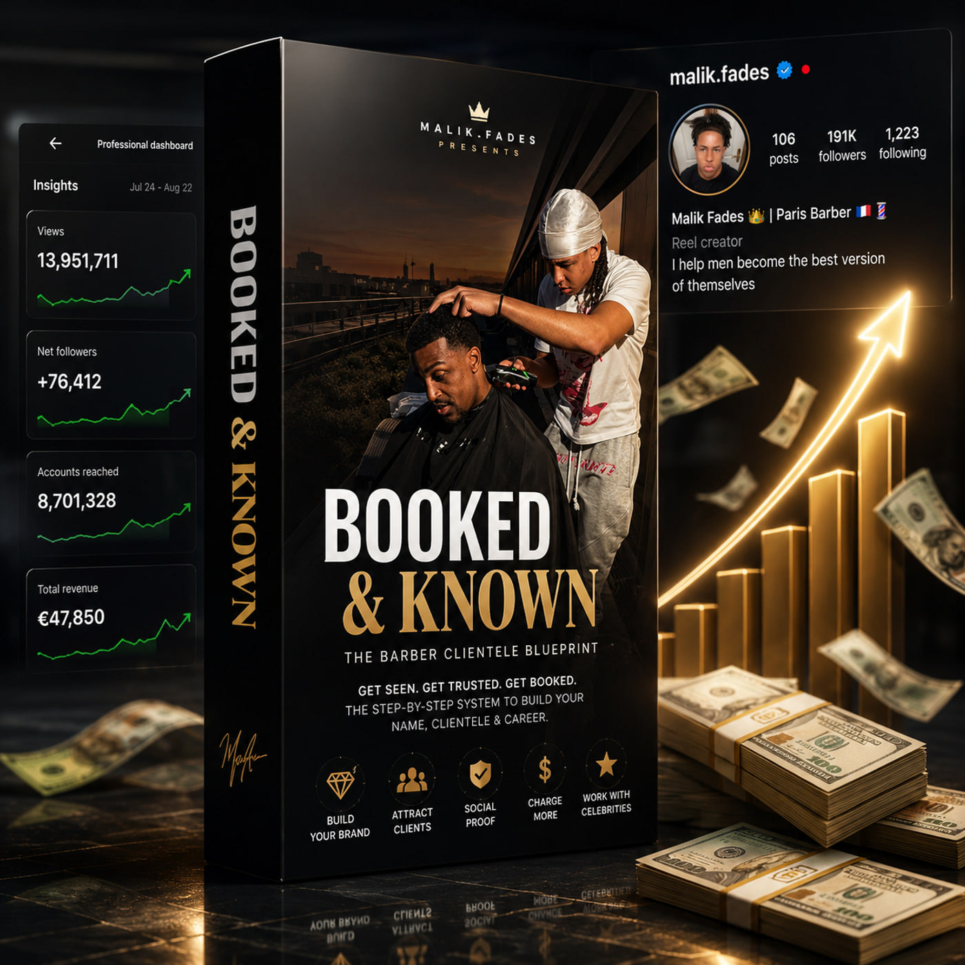 Booked & Known — The Barber Clientele Blueprint